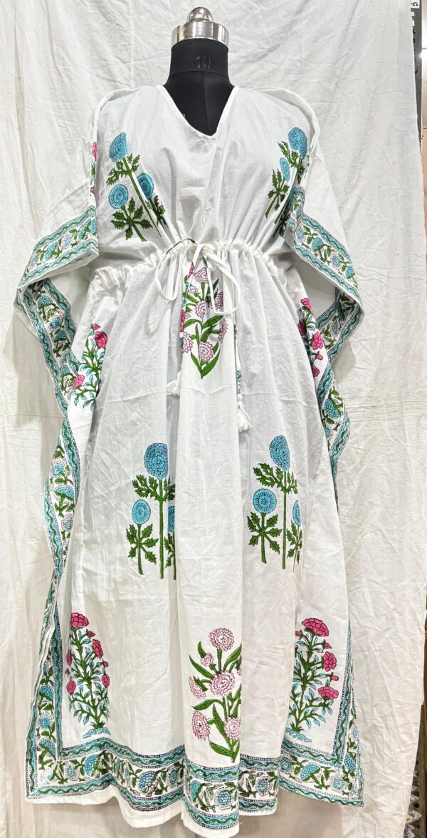 Block Print Long Kaftan