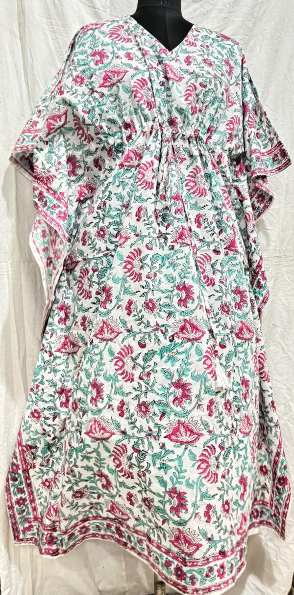 Block Print Long Kaftan