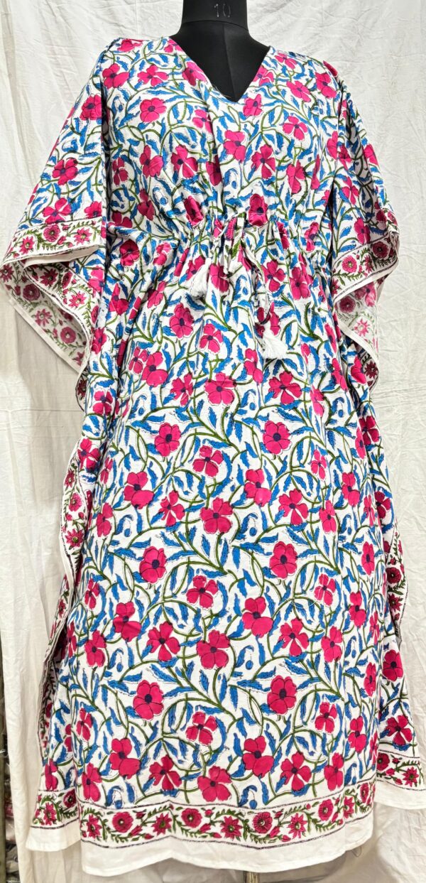 Block Print Long Kaftan