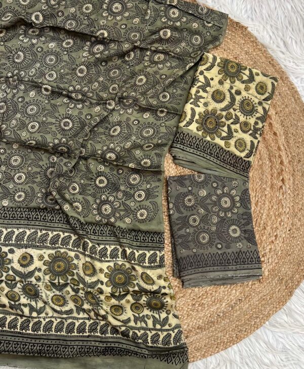 Modal Silk With Dupatta Modal Silk  With Bottom Maslin Cotton