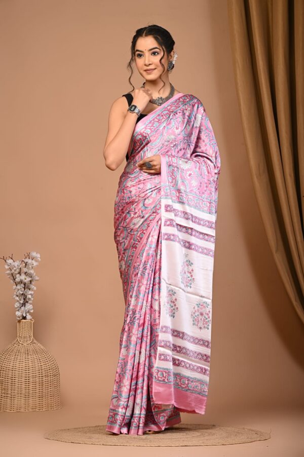 Modal Silk Satin Saree