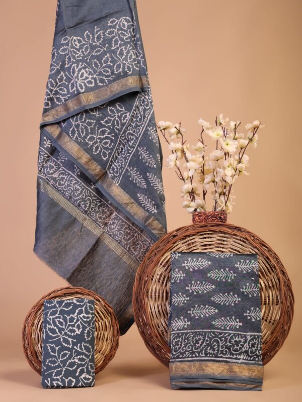 Block Print Maheshwari Suit