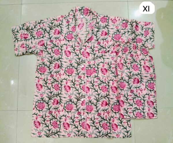 Jaipuri Print Short Night Suit