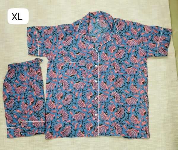 Jaipuri Print Short Night Suit