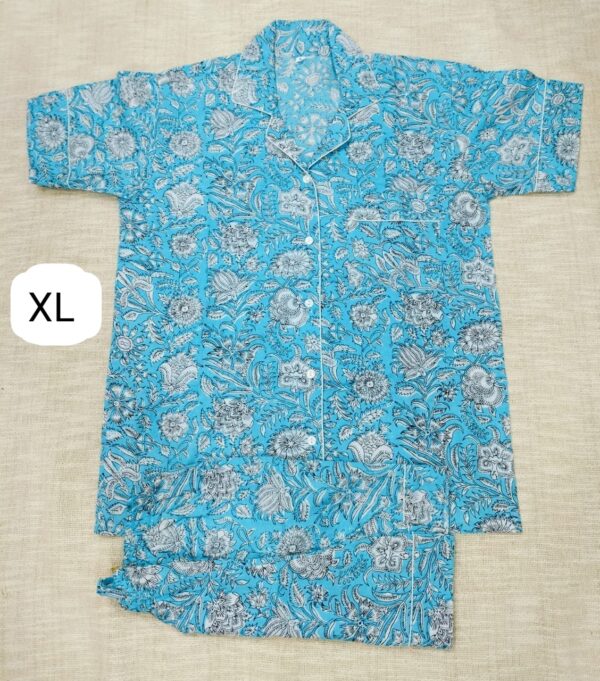 Jaipuri Print Short Night Suit