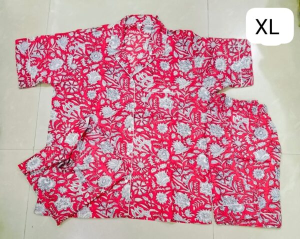 Jaipuri Print Short Night Suit