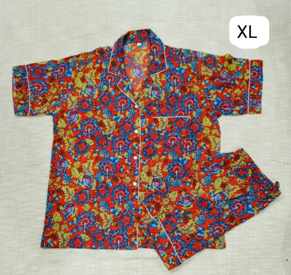 Jaipuri Print Short Night Suit