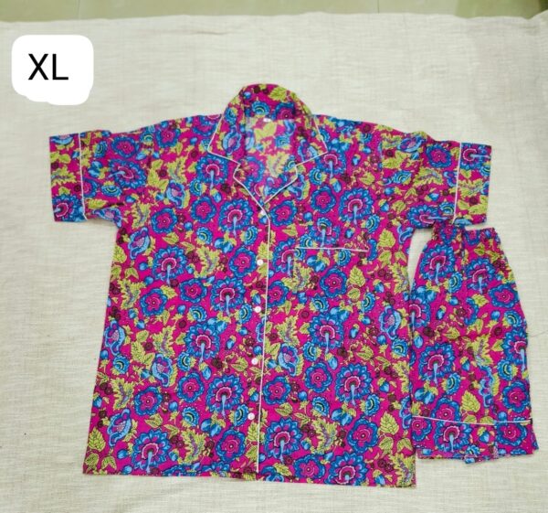 Jaipuri Print Short Night Suit