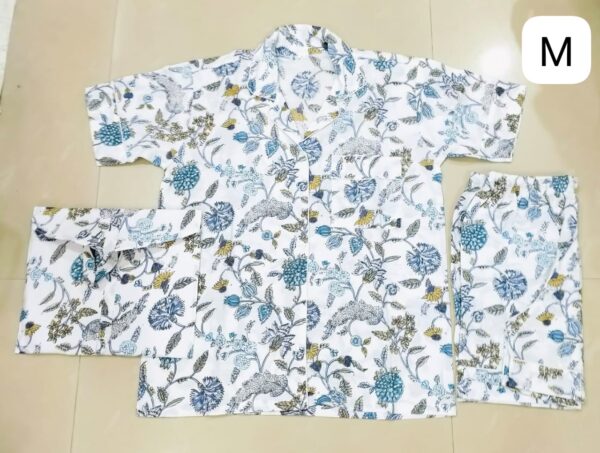 Jaipuri Print Short Night Suit