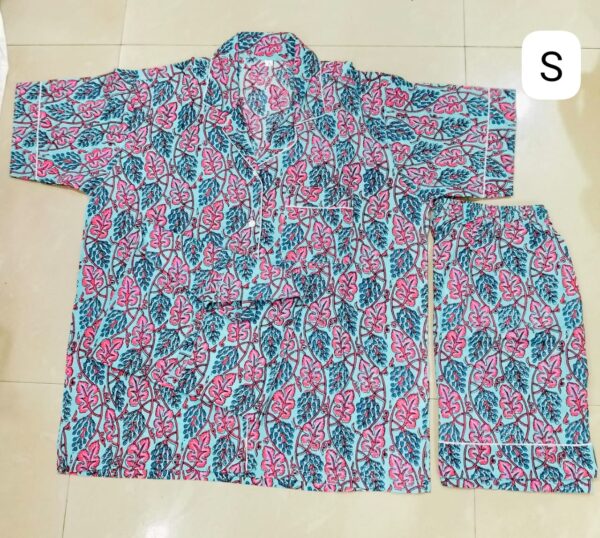 Jaipuri Print Short Night Suit