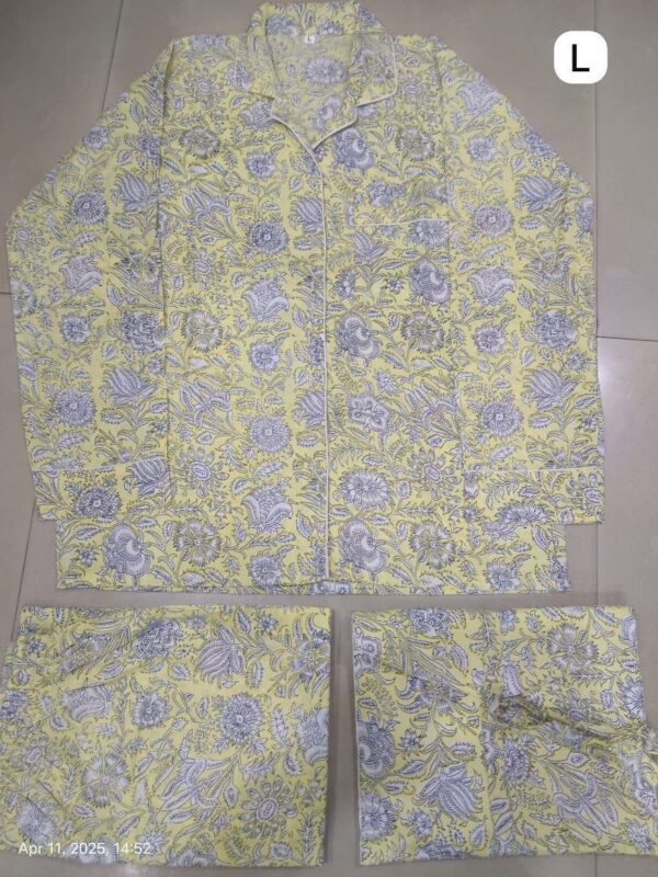 Jaipuri Print Night Suits Long