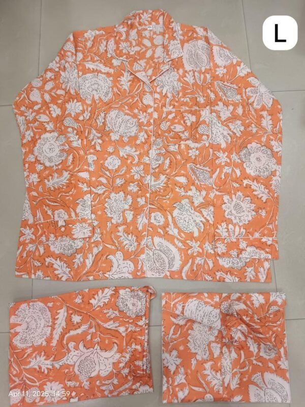Jaipuri Print Night Suits Long