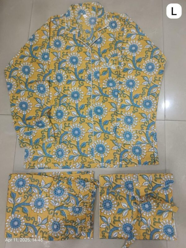 Jaipuri Print Night Suits Long