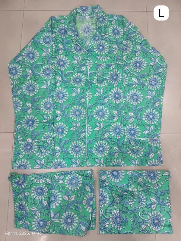 Jaipuri Print Night Suits Long