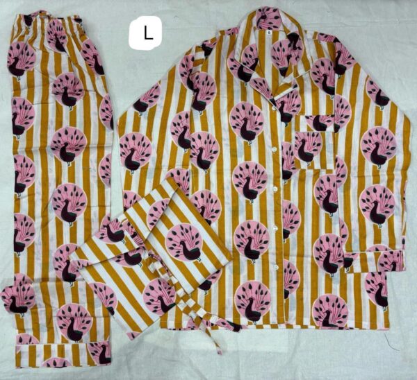 Jaipuri Print Night Suits Long