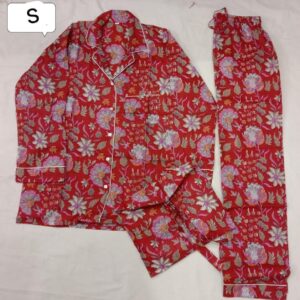Jaipuri Print Night Suits Long