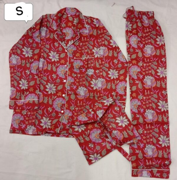 Jaipuri Print Night Suits Long