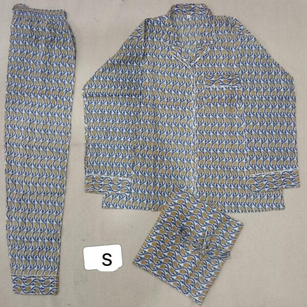 Jaipuri Print Night Suits Long