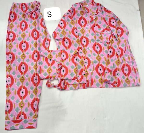 Jaipuri Print Night Suits Long