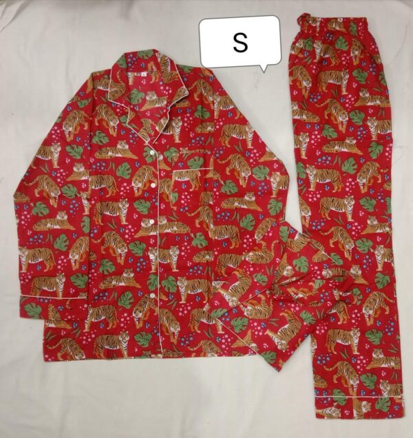 Jaipuri Print Night Suits Long