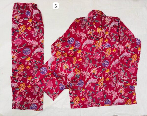 Jaipuri Print Night Suits Long