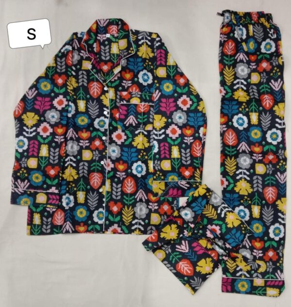 Jaipuri Print Night Suits Long