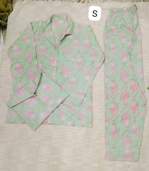 Jaipuri Print Night Suits Long