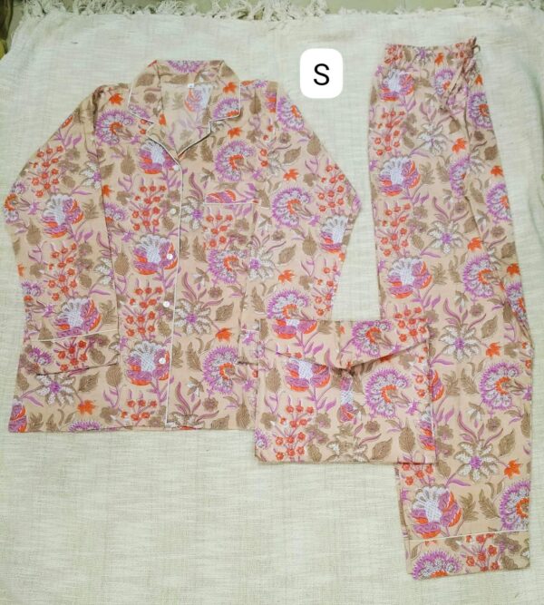 Jaipuri Print Night Suits Long