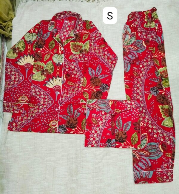 Jaipuri Print Night Suits Long