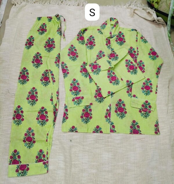 Jaipuri Print Night Suits Long