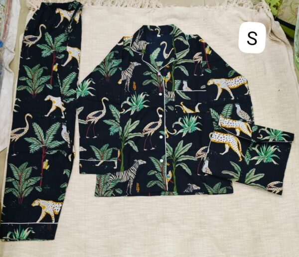 Jaipuri Print Night Suits Long