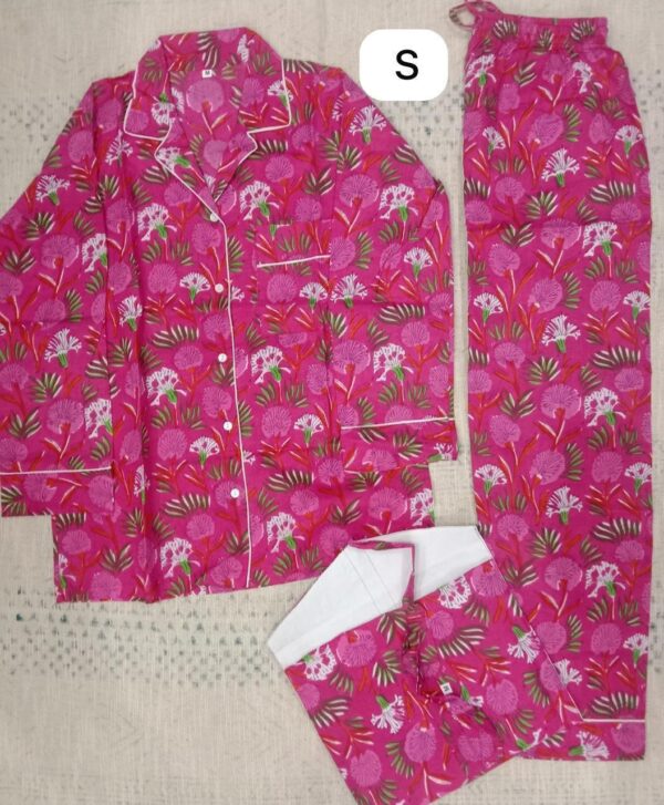 Jaipuri Print Night Suits Long
