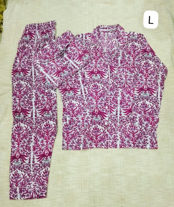 Jaipuri Print Night Suits Long