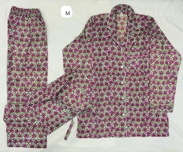 Jaipuri Print Night Suits Long