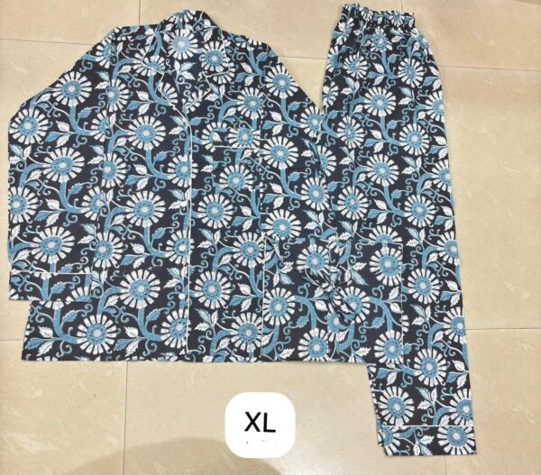 Jaipuri Print Night Suits Long