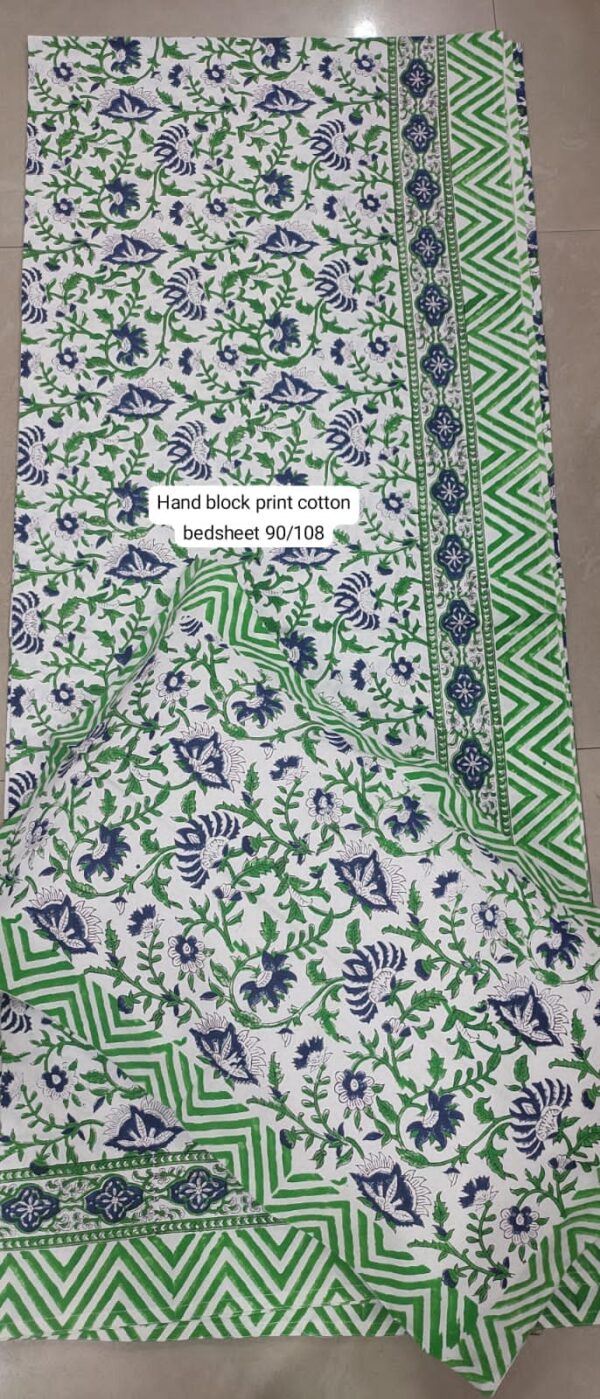 Block Print Bedsheet With 2 Pillow