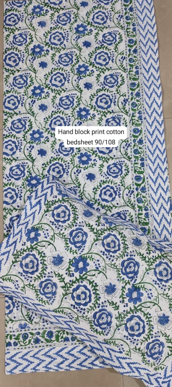 Block Print Bedsheet With 2 Pillow