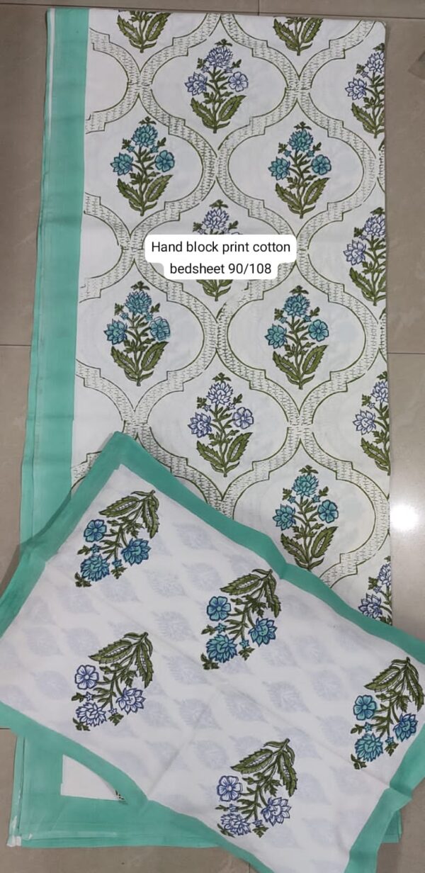 Block Print Bedsheet With 2 Pillow