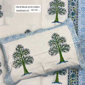 Block Print Bedsheet With 2 Pillow