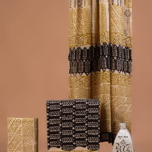 Block Print Cotton Suit With Cotton Dupatta
