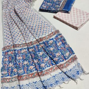 Hand Block Print Linen Cotton Suit