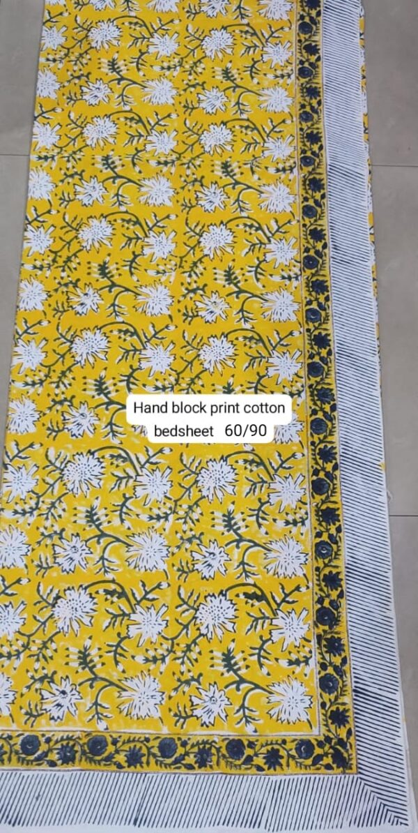 Block Print Bedsheet With 1 Pillow