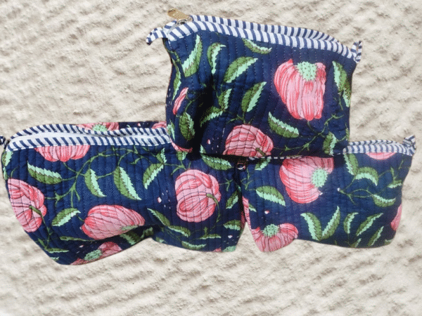 Jaipuri Print Makeup Bag