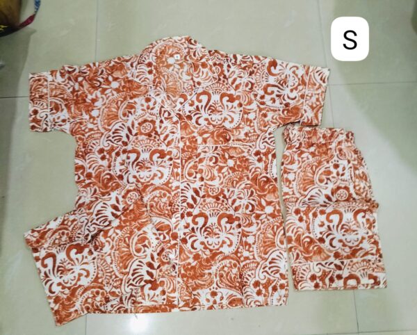 Jaipuri Print Short Night Suit