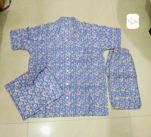 Jaipuri Print Short Night Suit