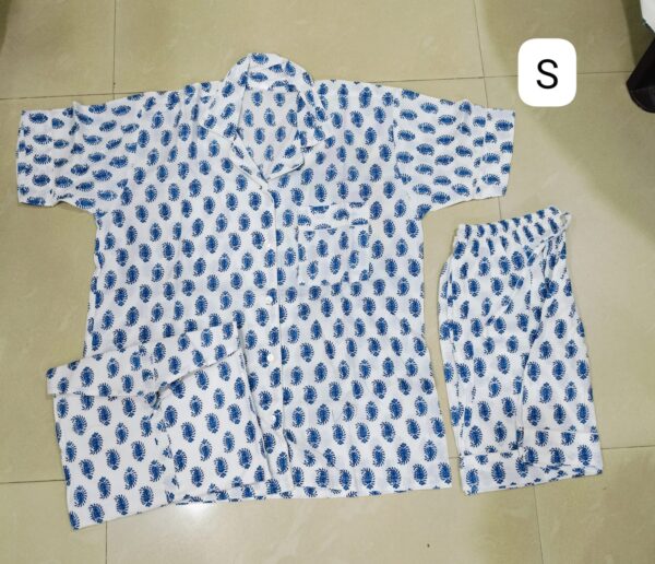 Jaipuri Print Short Night Suit