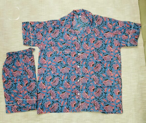 Jaipuri Print Short Night Suit