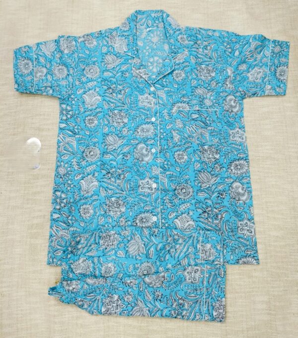 Jaipuri Print Short Night Suit