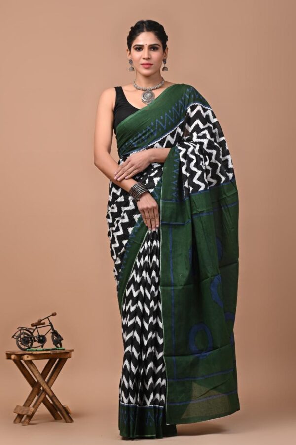 Jaipuri Printed Mul Mul Cotton Saree