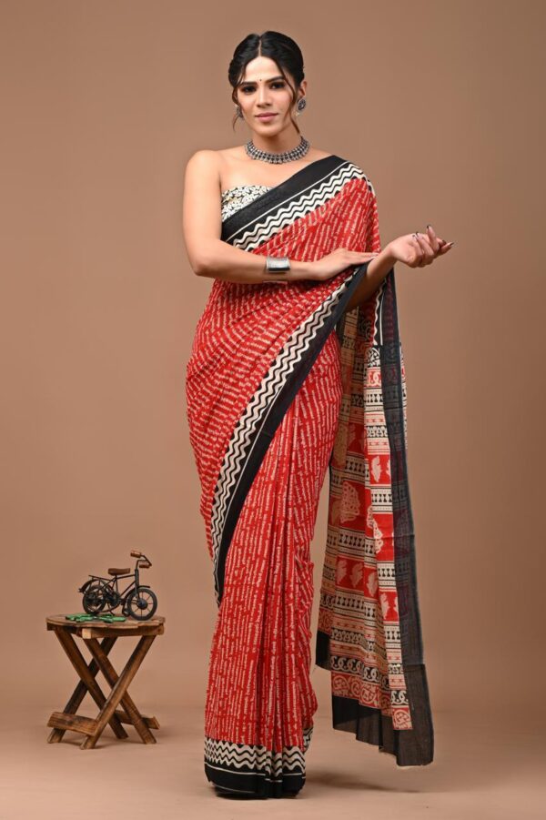 Jaipuri Printed Mul Mul Cotton Saree